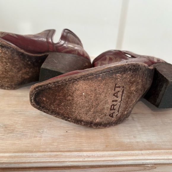 Ariat Java Red Western Ankle Booties - Picture 4 of 7